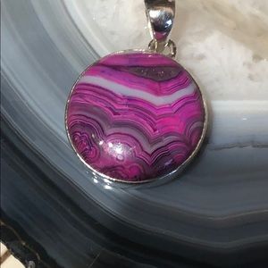 BOUTIQUE LAGUNA LACE AGATE 925 SILVER PENDANT